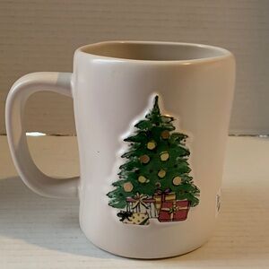 Rae Dunn Christmas Tis The Season Tree Presents Mug NEW